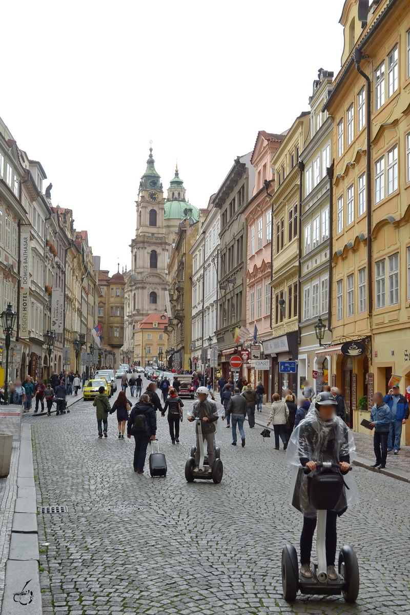 Touristen in Prag. (September 2012)