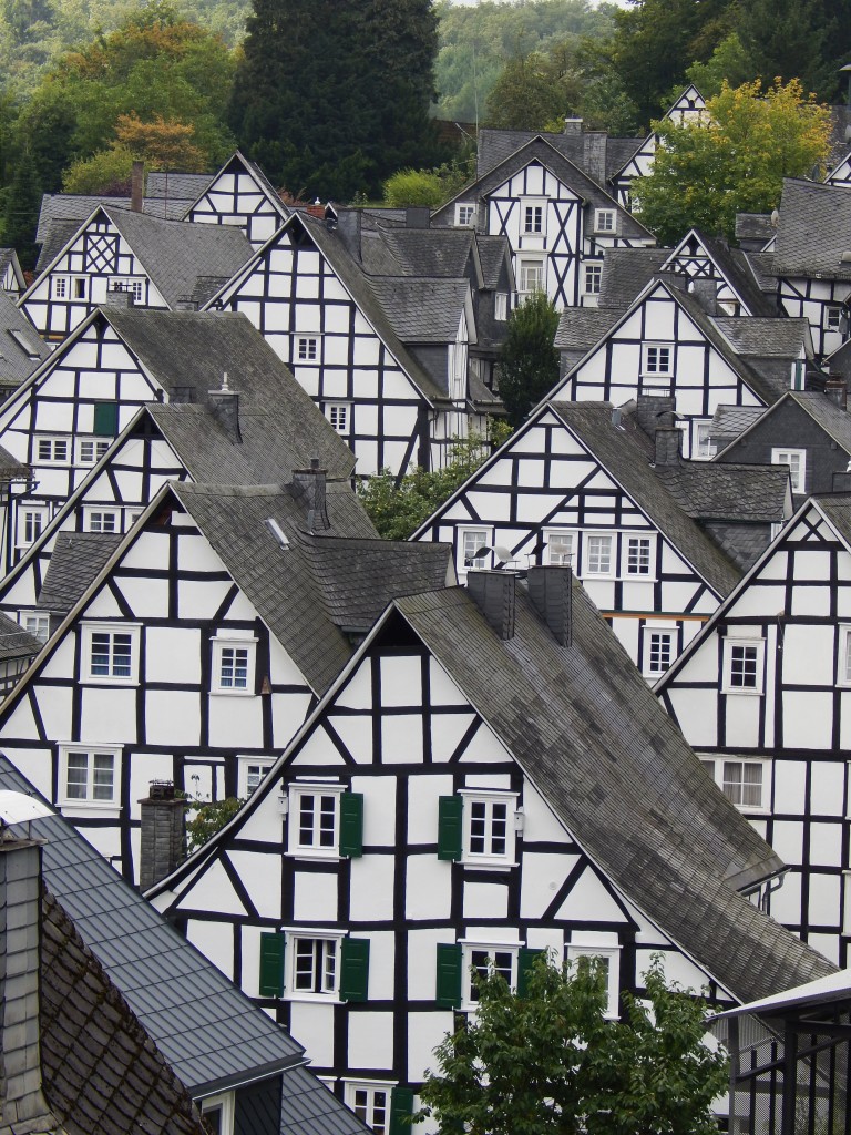 Traumhafte Fachwerk-Architektur in FREUDENBERG/SIEGERLAND am 26.9.2013-
vom Aussichtshgel gegenber der Stadt kann jeder Fotograf  sein  Motiv
dieses einmaligen Fachwerk-Ensembles gestalten...