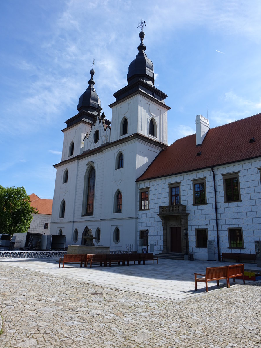 Trebic, St. Prokop Basilika, erbaut von 1725 bis 1731 durch Franz Maximilian Kaňka (30.05.2019)