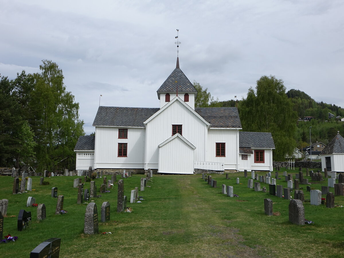 Tretten, evangelische Kirche, erbaut 1728 durch Jens Skanke (24.05.2023)