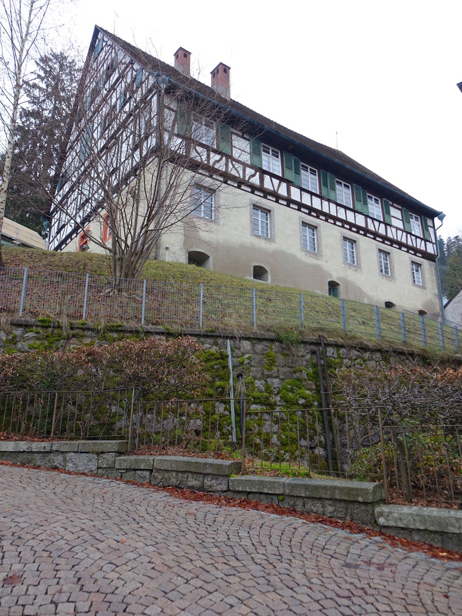 Triberg, Fachwerkhaus im Amtshausweg, heute Forstamt (01.01.2019)