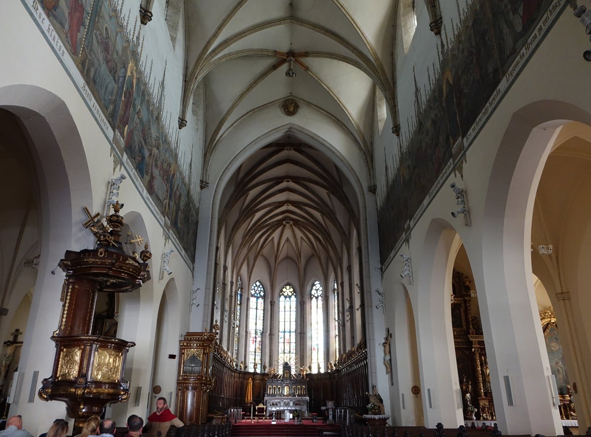 Trnava / Tyrnau, gotischer Innenraum des Doms St. Nikolaus (29.08.2019)