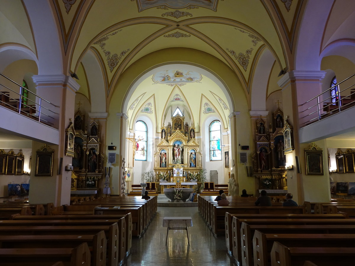 Trstena / Bingenstadt, Innenraum der Pfarrkirche St. Martin (06.08.2020)