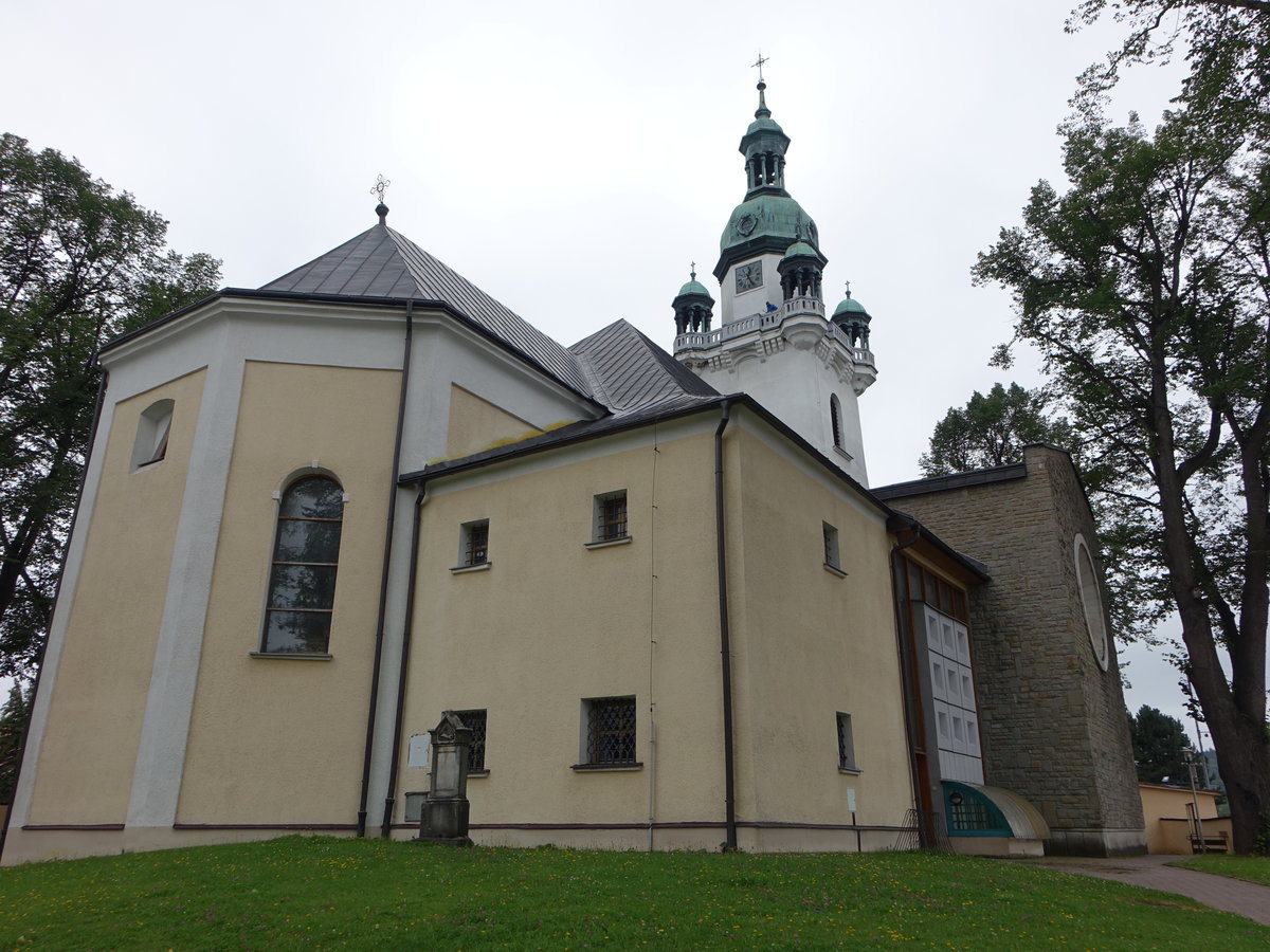 Trstena / Bingenstadt, kath. Pfarrkirche St. Martin, erbaut im 15. Jahrhundert, Umbau von 1710 bis 1747 (06.08.2020)
