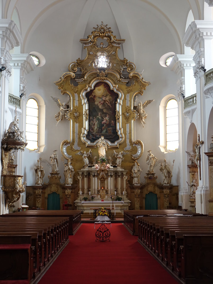 Trutnov / Trautenau, barocker Hochaltar in der St. Marien Kirche (29.09.2019)