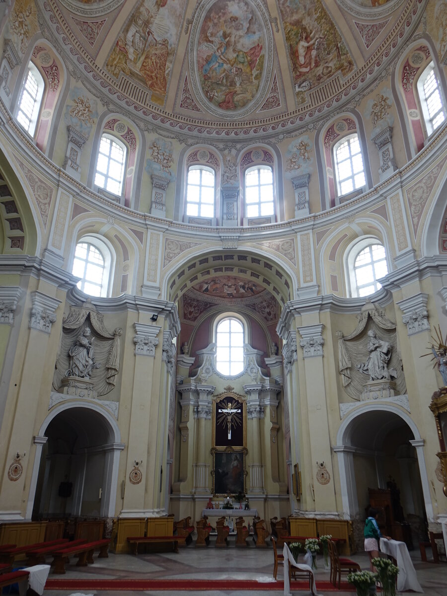 Trzemeszno / Tremessen, barocker Innenraum der Stiftskirche St. Michael (12.06.2021)