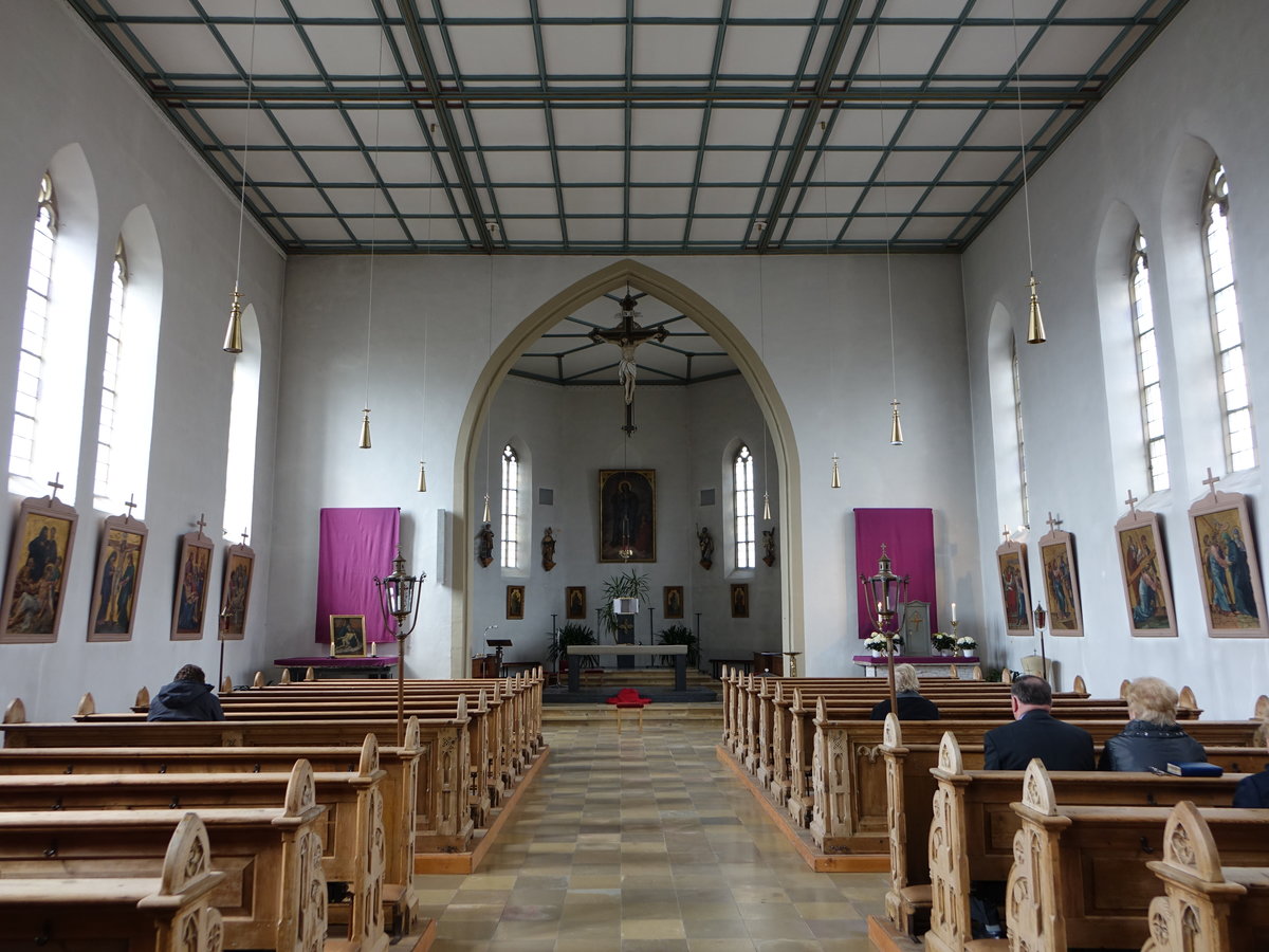Tschirn, Innenraum der kath. Pfarrkirche St. Jakob (14.04.2017)