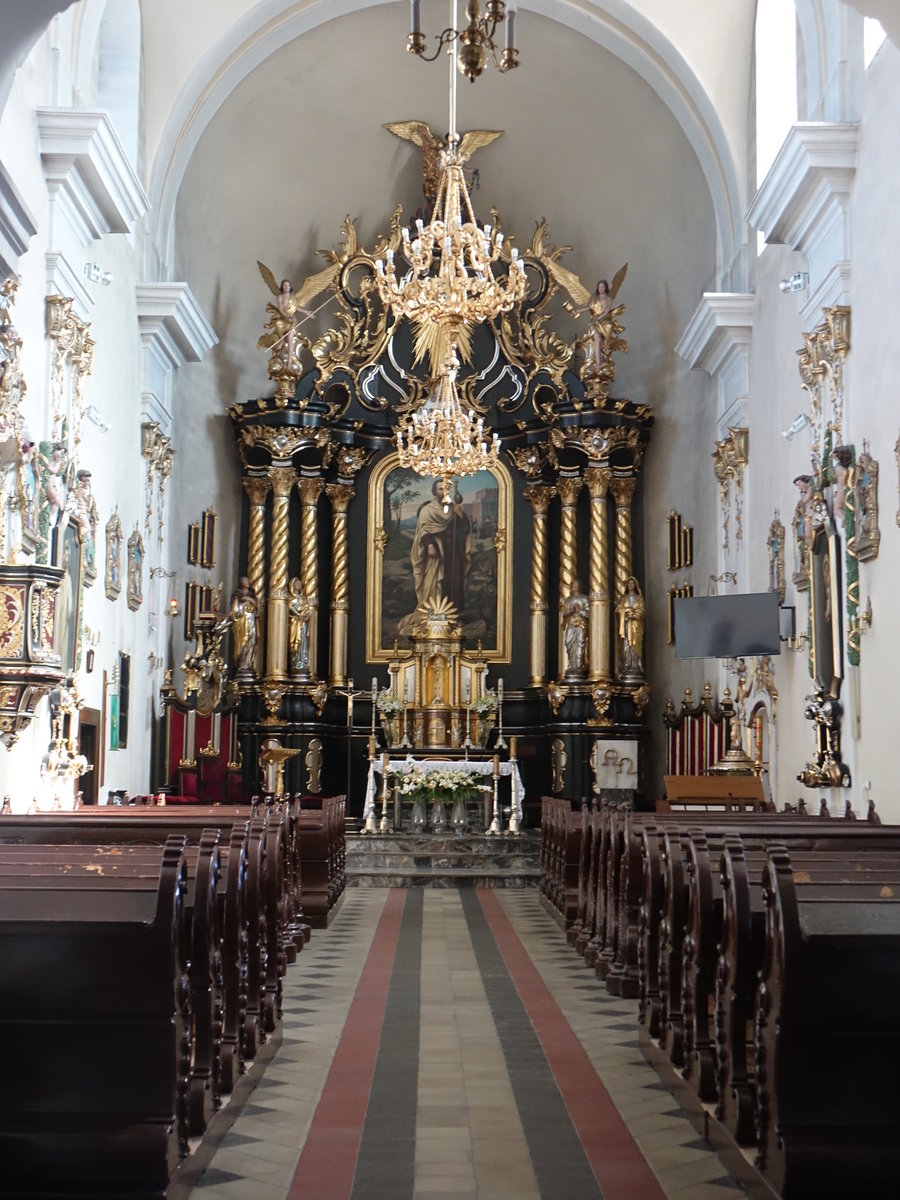 Tuchow, barocker Hochaltar in der St. Jakob Kirche (03.09.2020)