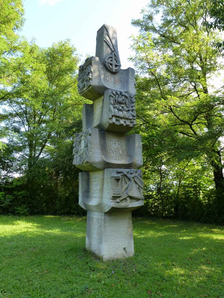 Tuniberg, der Bildstock  Ich bin der Weinstock , aufgestellt 1969, Sept.2013