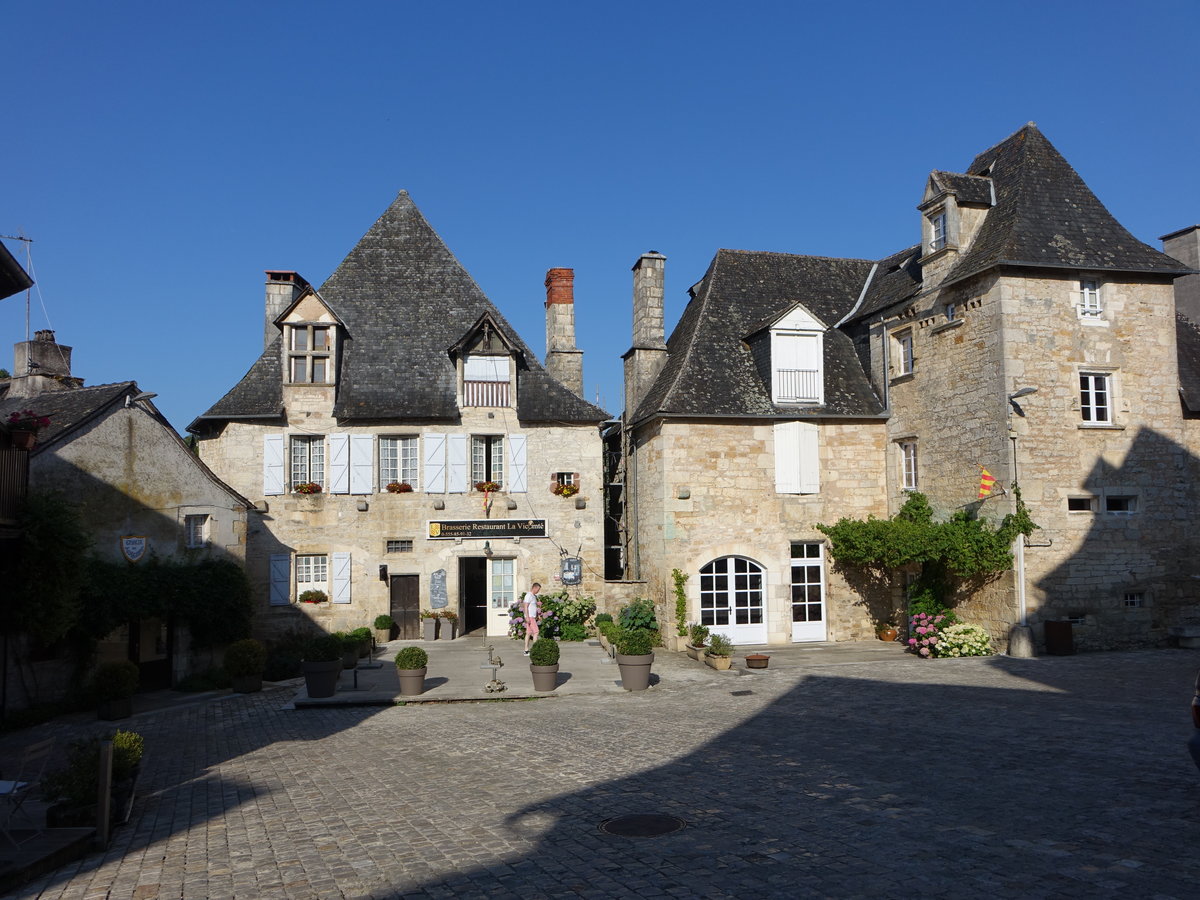 Turenne, Brasserie La Vicomte am Place de la Halle (22.07.2018)