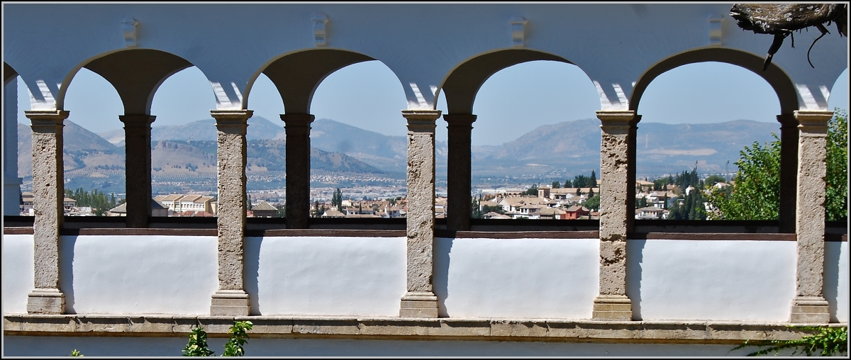 <U>Blick aus Generalife.</U>

Granada, Herbst 2010.