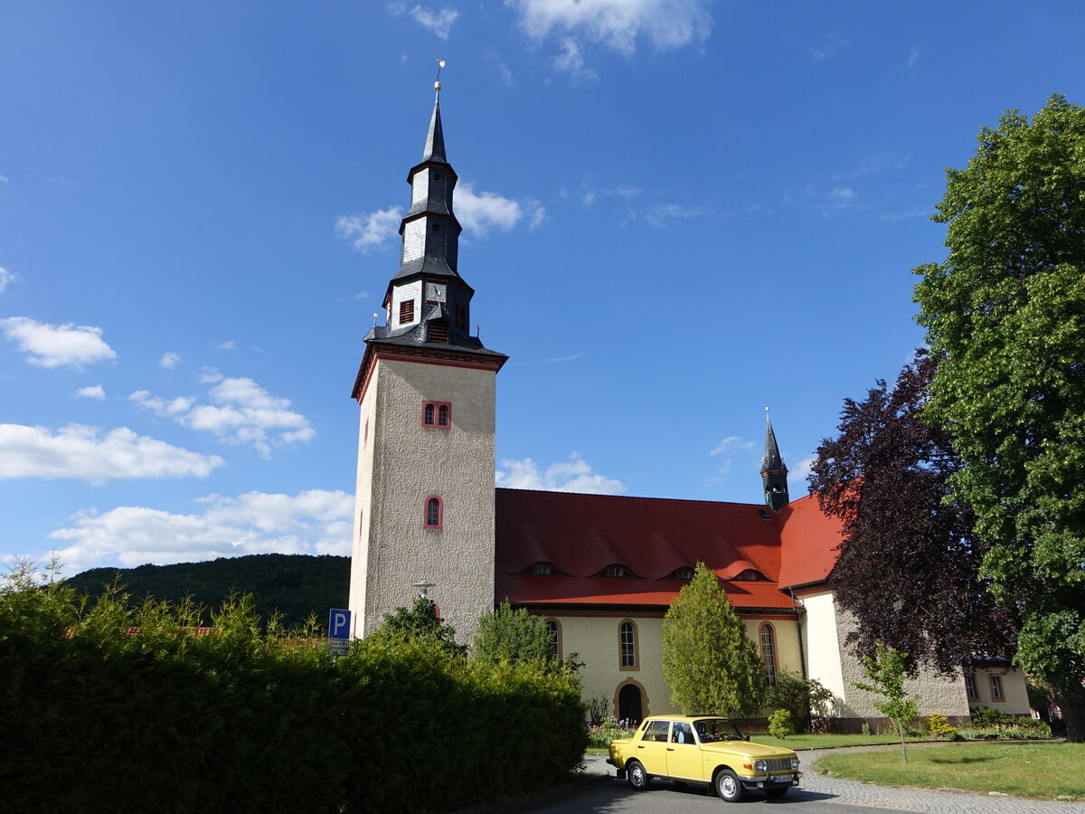 Uder, kath. Pfarrkirche St. Jakobus, erbaut bis 1910 (02.06.2022)