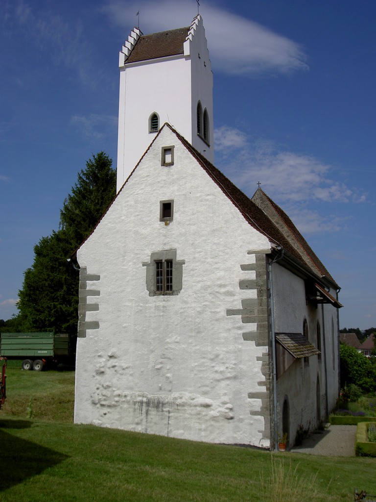 berlingen-Aufkirch, Kapelle St. Michael, erbaut um 1000, war berlingens erste Pfarrkirche (22.06.2014)
