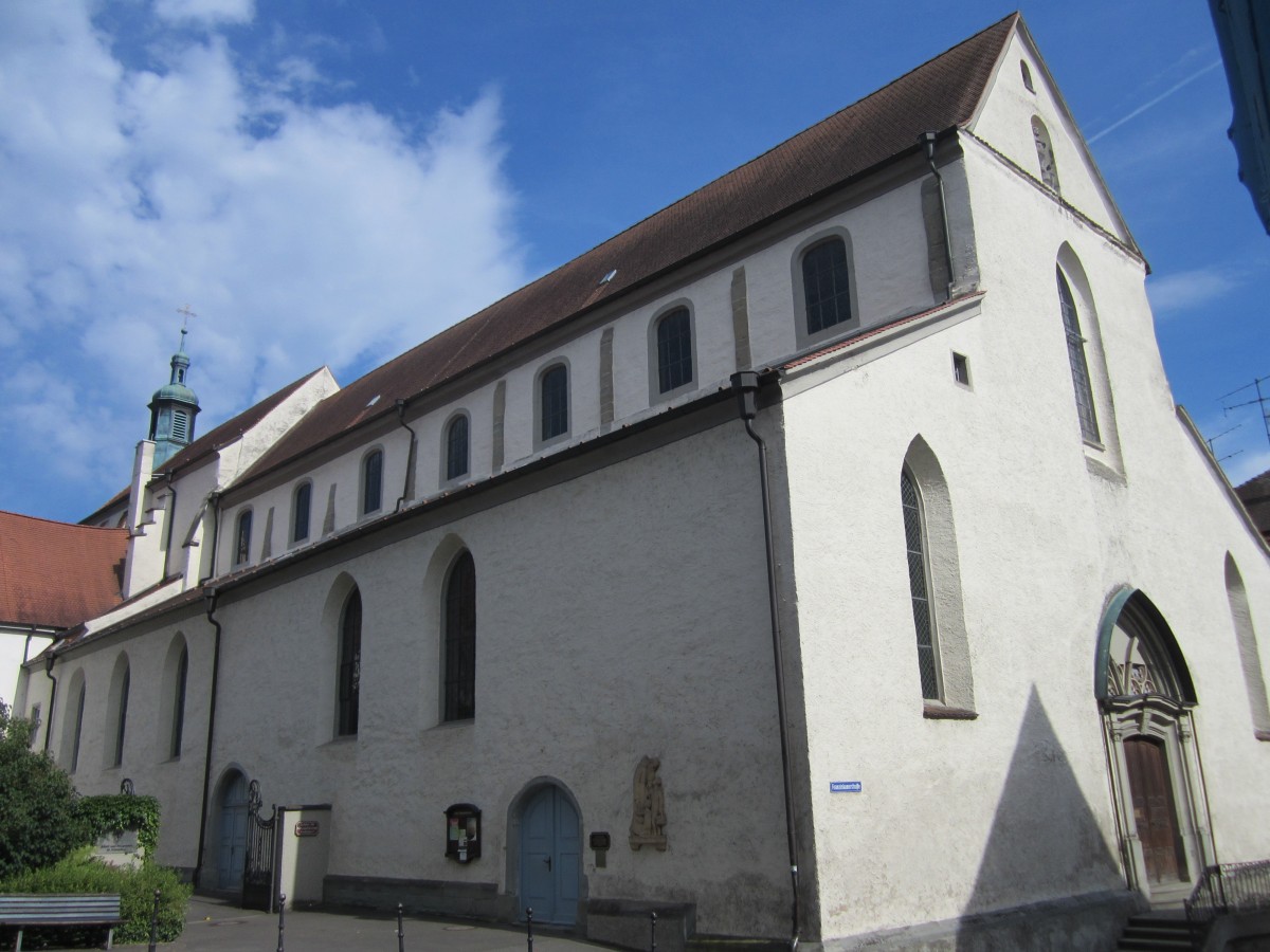 berlingen, Franziskanerkirche, erbaut 1348, barockisiert 1753 durch Michael Beer und Franz Ludwig Hermann (23.06.2014)