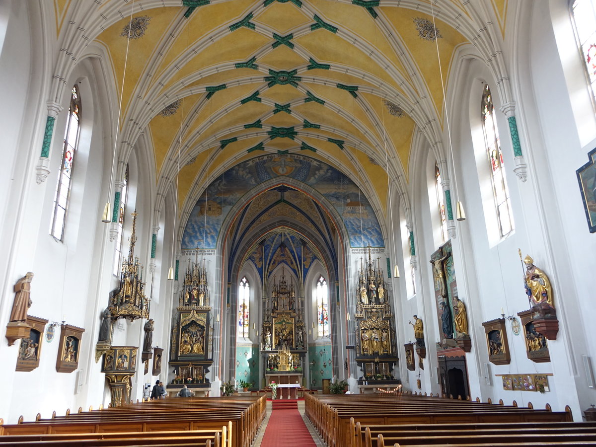 bersee, neugotische Altre in der Pfarrkirche St. Nikolaus (26.02.2017)