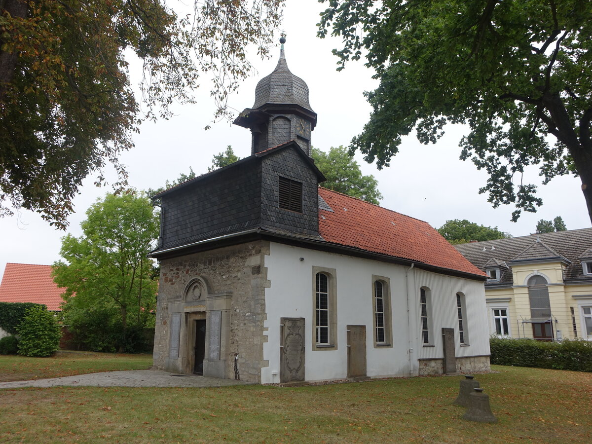 �fingen, evangelische Kirche, erbaut 1729, Dachreiter von 1840 (13.09.2025)