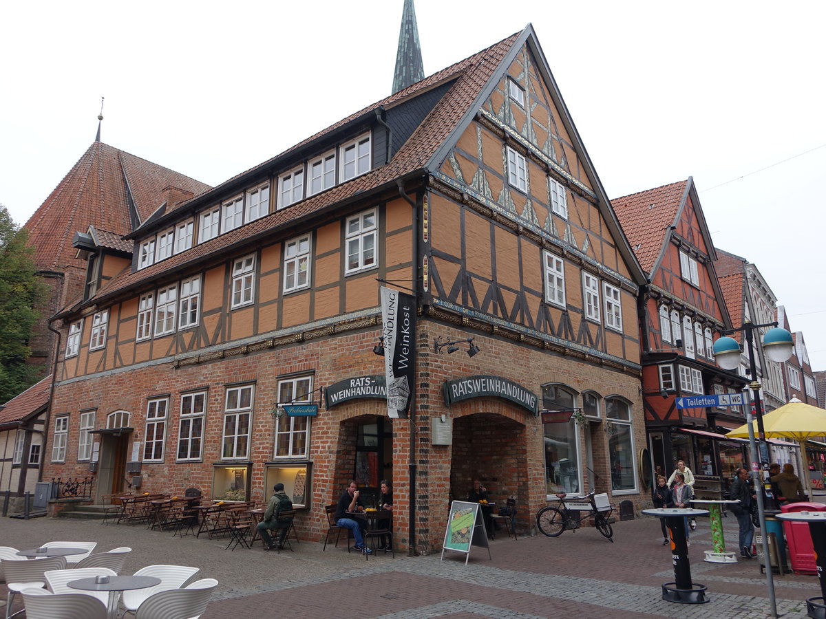 Uelzen, neues Haus in der Bahnhofstrae, erbaut im 15. Jahrhundert (26.09.2020)