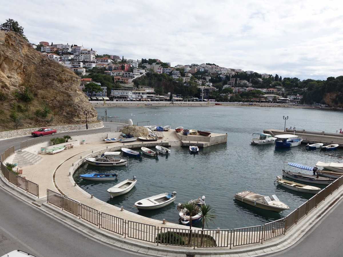 Ulcinj, Kacema Hafen und Stadtstrand Mala Plaza (21.09.2015)