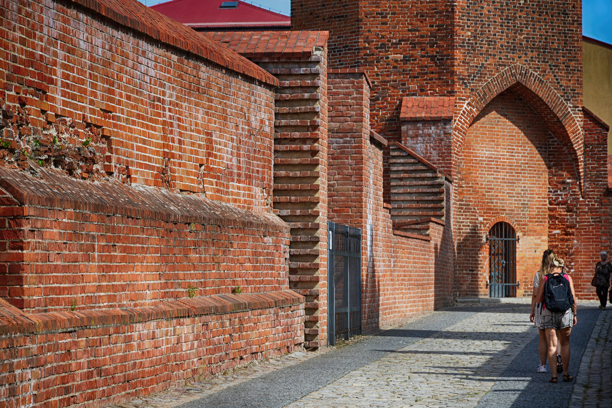 Ulica Basztowa (bis 1945 epheustrae) in Lębork (Lauenburg in Pommern). Aufnahme: 19. August 2020.