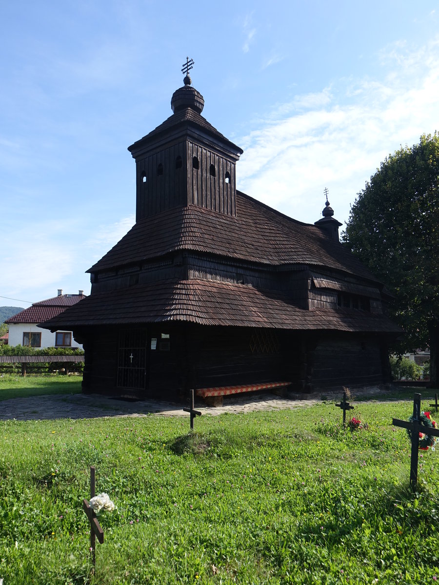 Ulicske Krive, Holzkirche St. Michael, erbaut 1718 (31.08.2020)