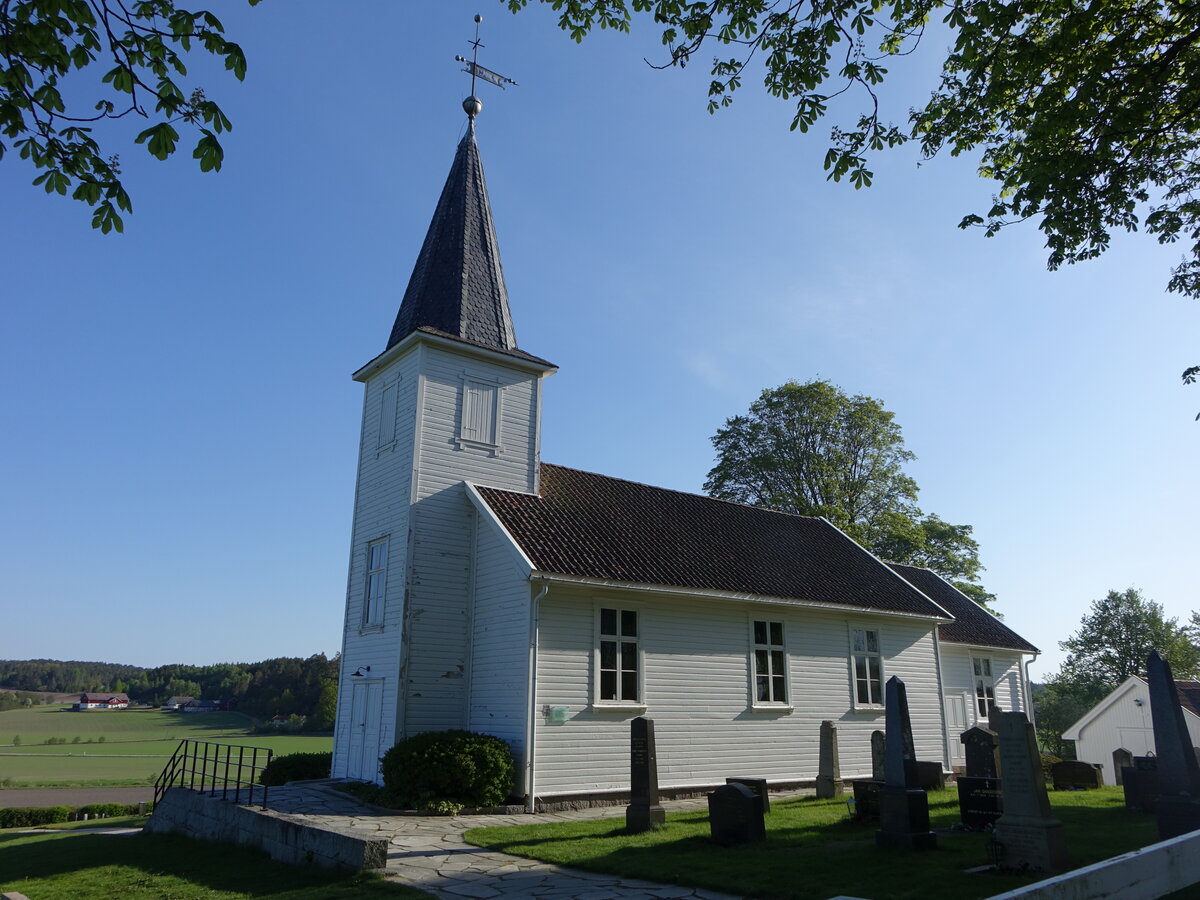 Ullery, evangelische Kirche, erbaut 1635 durch Oluf Rytter (21.05.2023)