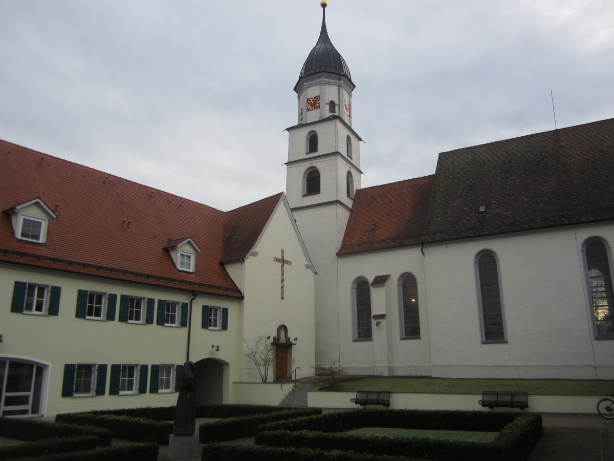 Unlingen, Pfarrkirche Maria Immaculata von 1713 und Klosterkapelle Maria Heimsuchung (23.12.2013)