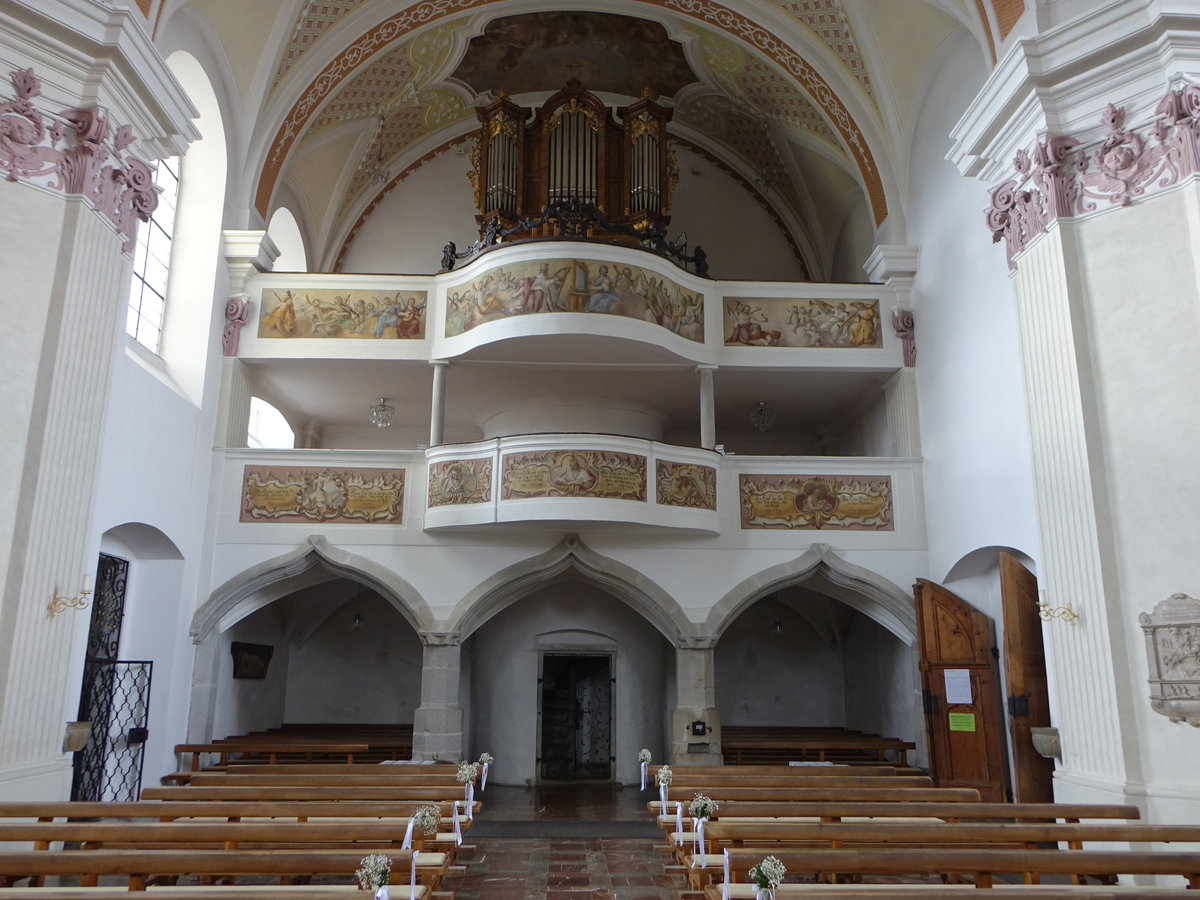 Untergriesbach, Orgelempore in der kath. Pfarrkirche St. Michael (21.10.2018)