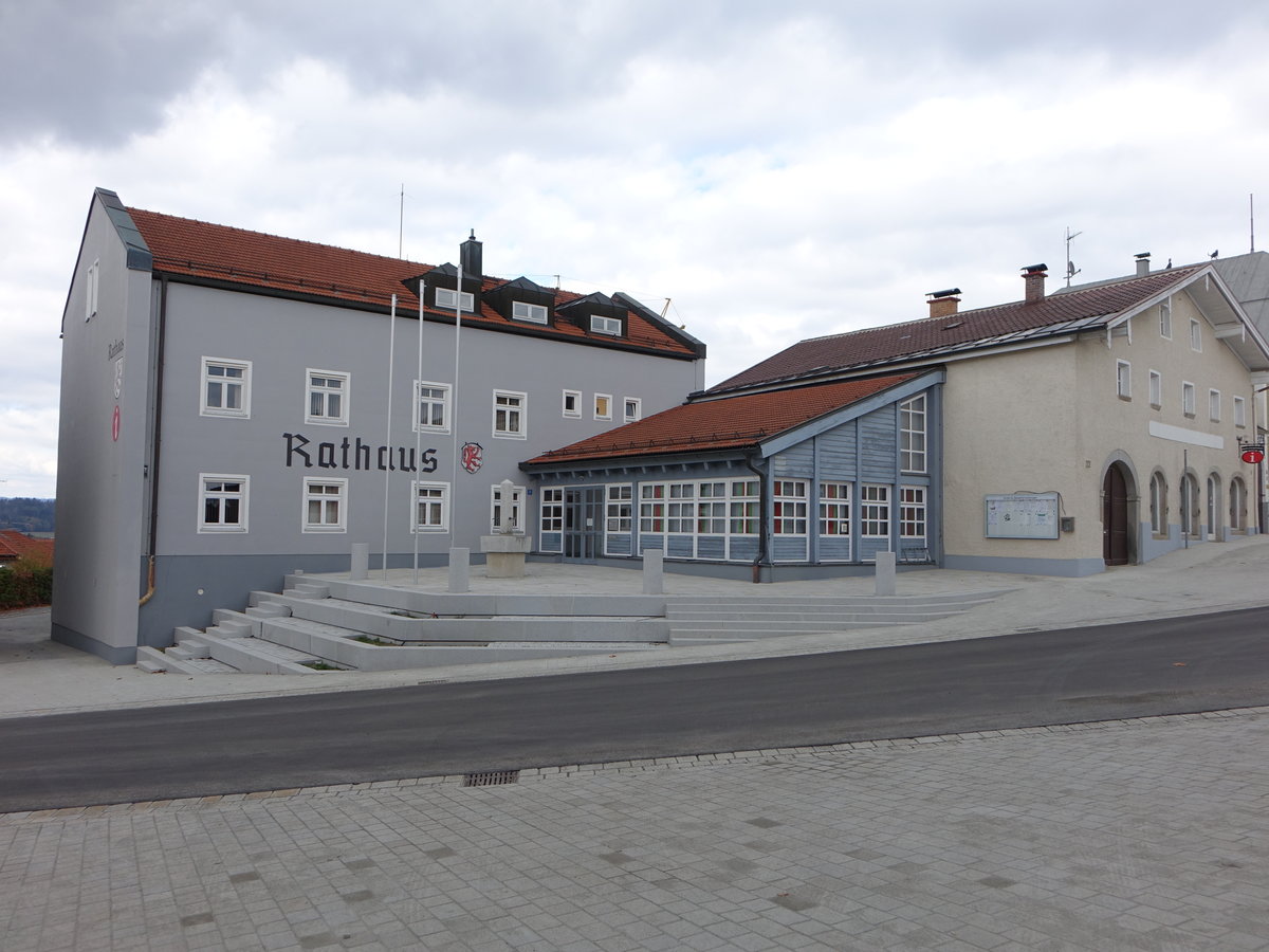 Untergriesbach, Rathaus am Marktplatz (21.10.2018)