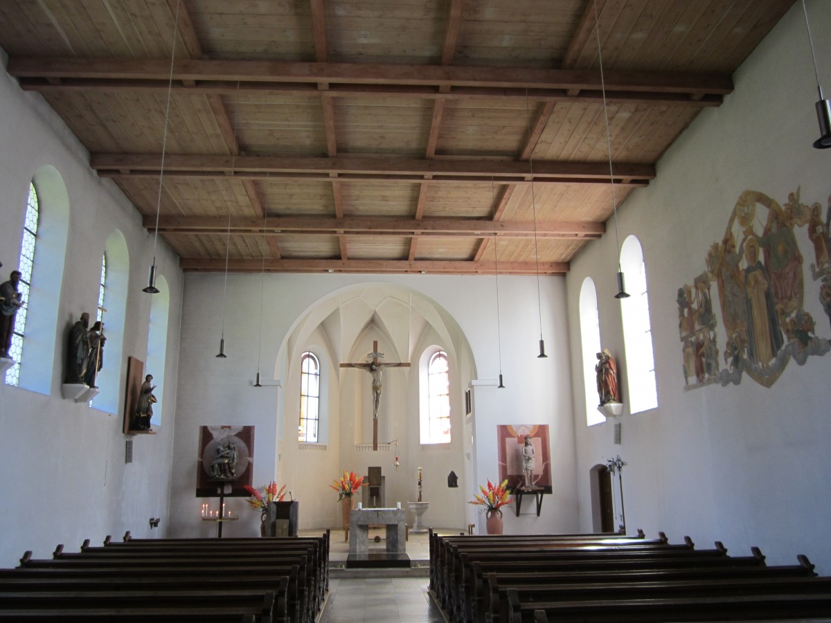 Untermeitingen, Langhaus der St. Stephan Kirche (12.08.2012)