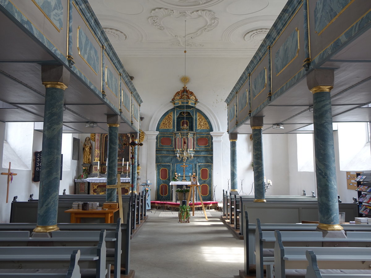 Untermerzbach, Innenraum der Ev. Pfarrkirche (24.03.2016)
