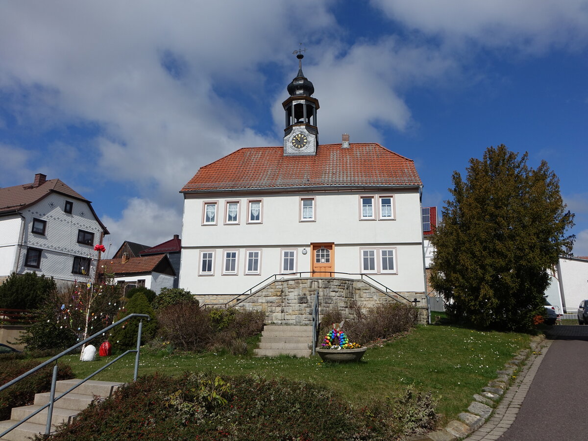Unterprlitz, altes Rathaus in der Dorfstrae (16.04.2022)