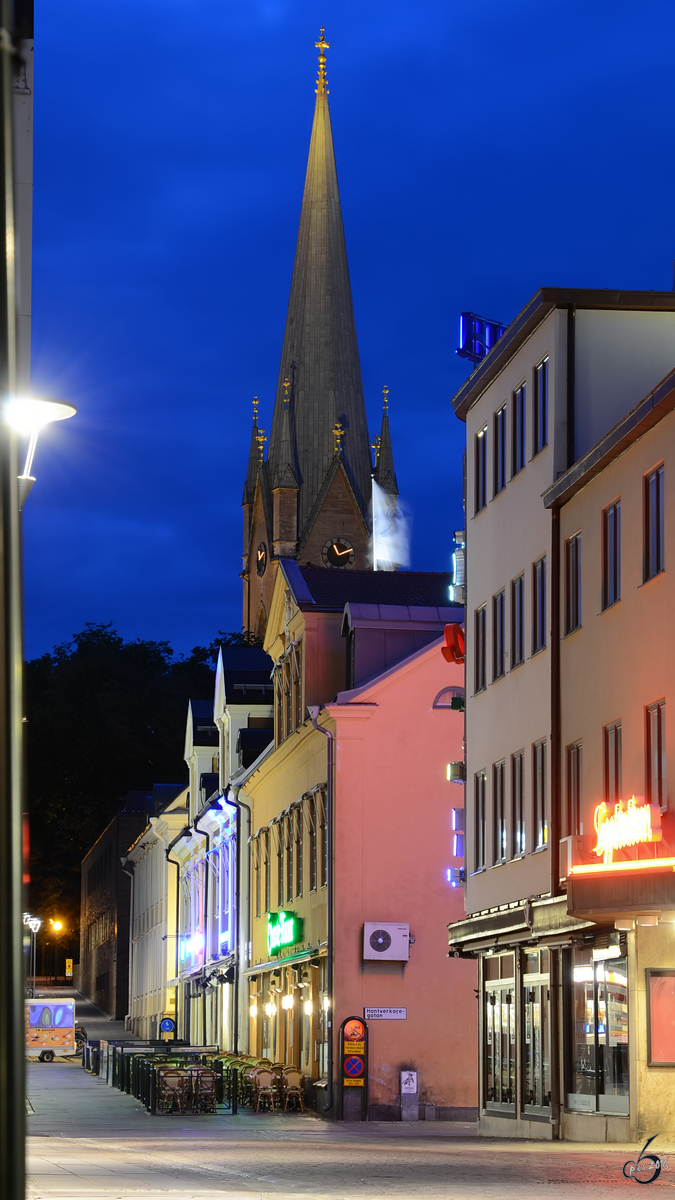 Unterwegs auf der Borgmstaregatan in Linkping. (Juni 2012)