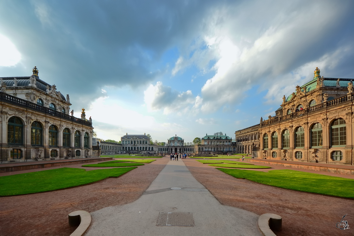 Unterwegs im Dresdner Zwinger. (April 2017)