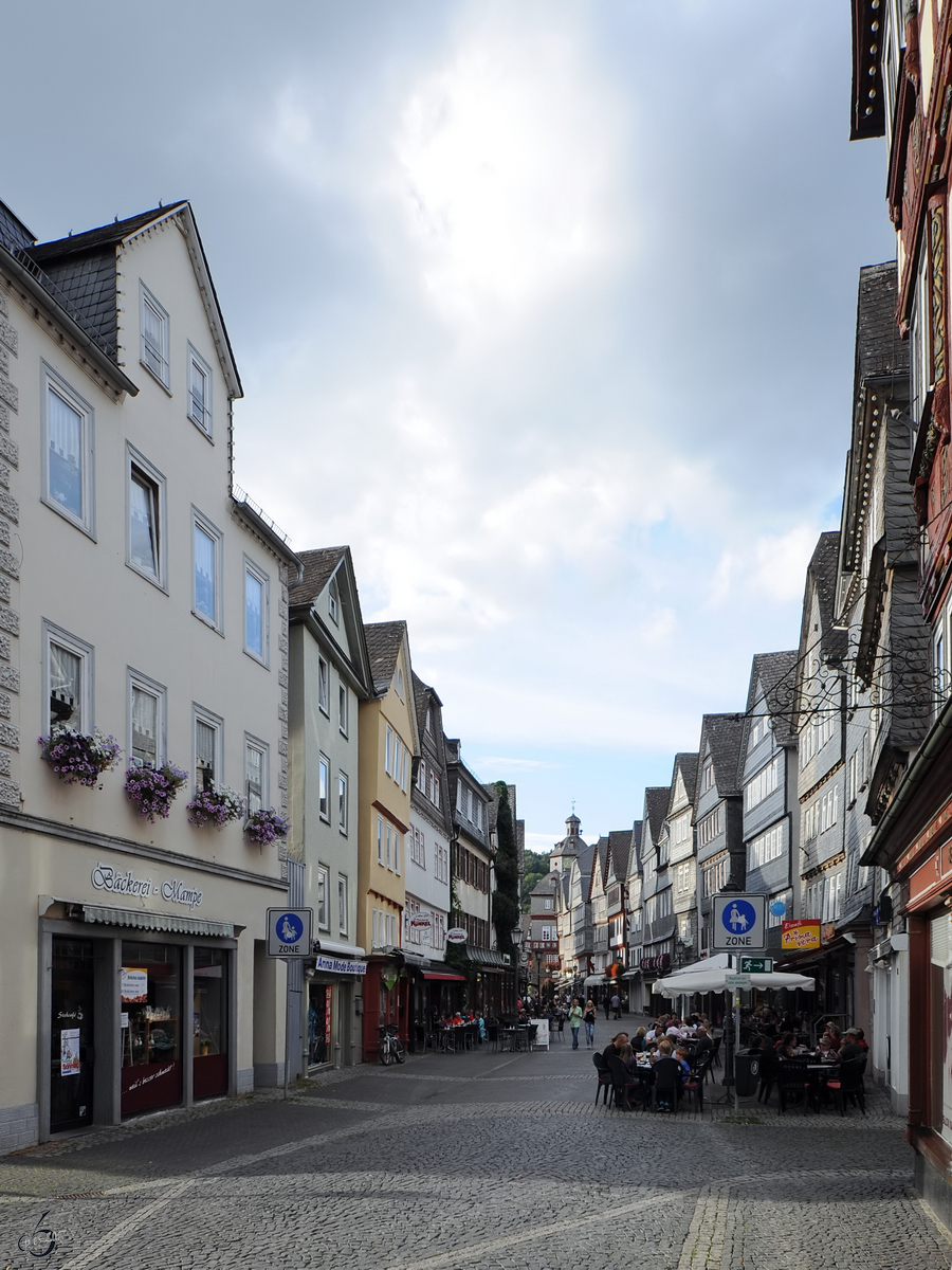 Unterwegs in der historischen Altstadt von Herborn. (September 2012)