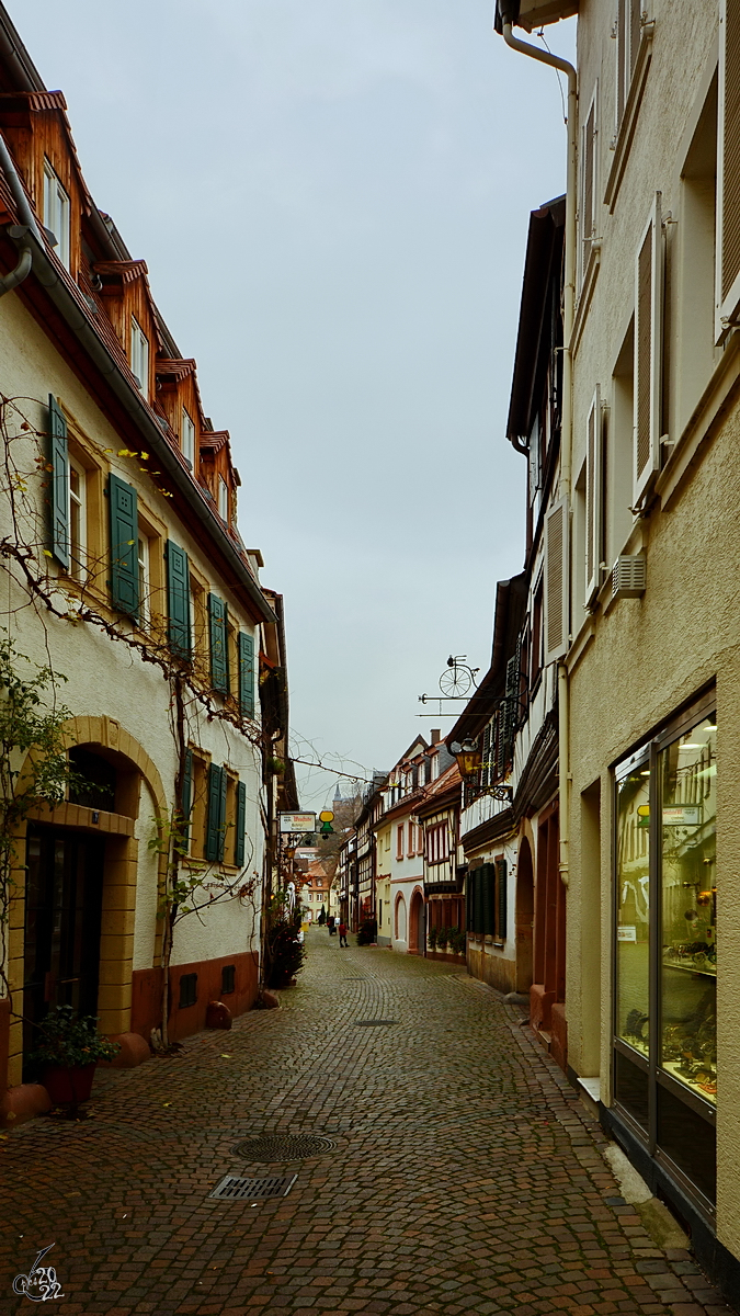 Unterwegs im Zentrum von Neustadt an der Weinstrae. (Dezember 2014)