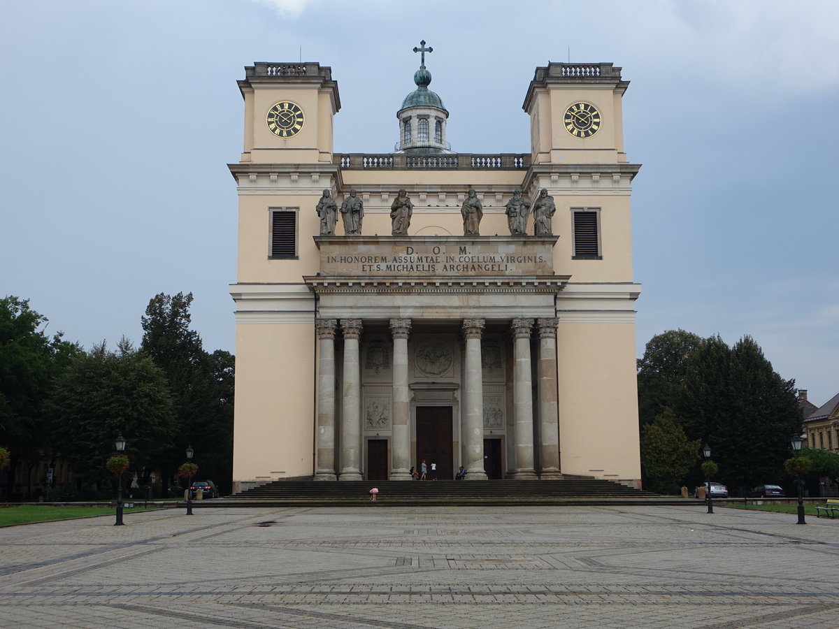 Vac, Kathedrale am Konstantin Ter, erbaut von 1760 bis 1777 durch Franz Anton Pilgram (02.09.2018)