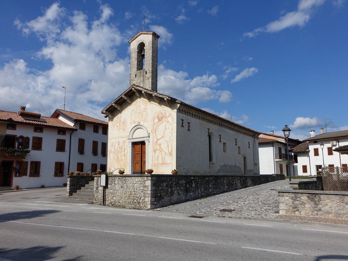 Valeriano, Kirche Santa Maria dei Battuti, erbaut um 1300 (05.05.2017)