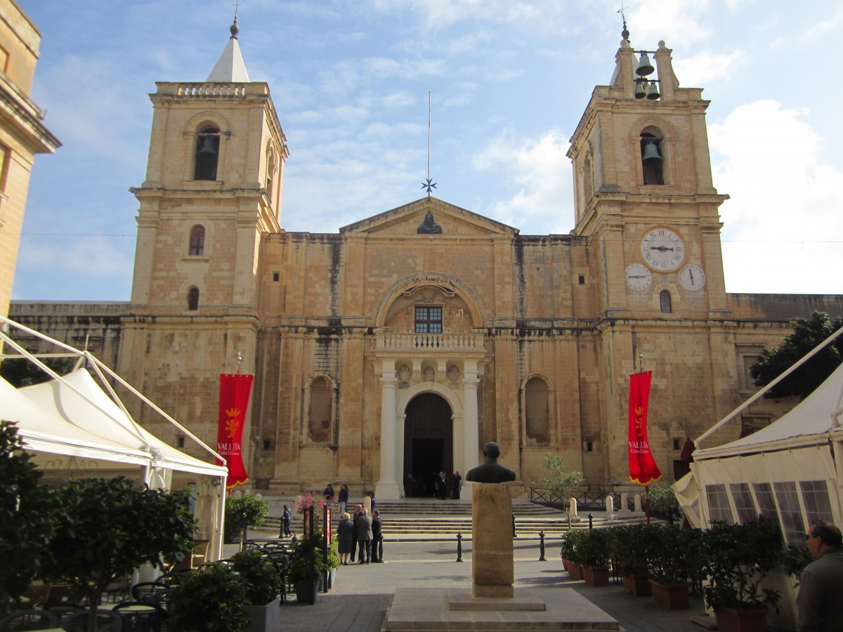 Valletta, St. John Kathedrale, erbaut von 1573 bis 1577 durch Gromeister Jean L`Eveque de la Cassiere (23.03.2014)