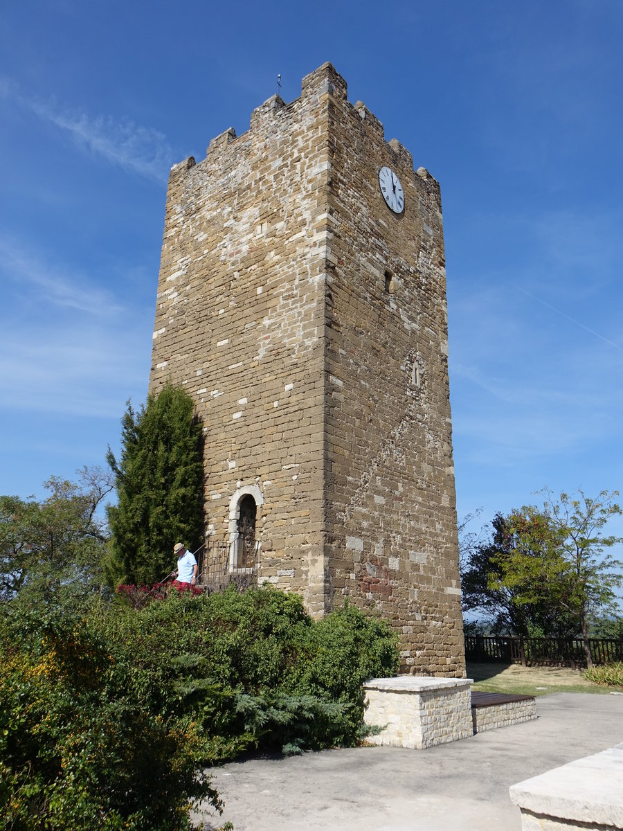 Valreas, rechteckiger Wehrturm aus dem 12. Jahrhundert (22.09.2017)