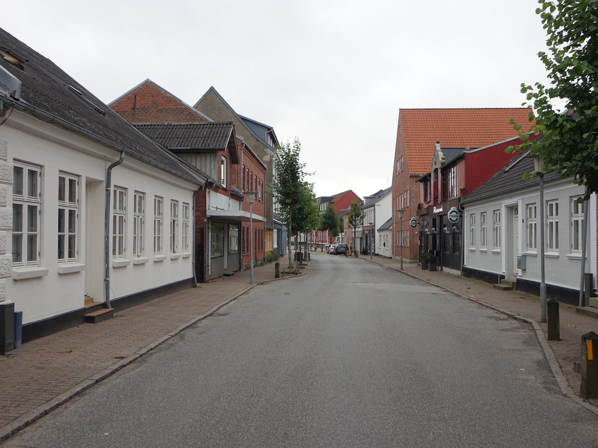 Vamdrup, historische Huser in der Vestergade Strae (21.07.2019)