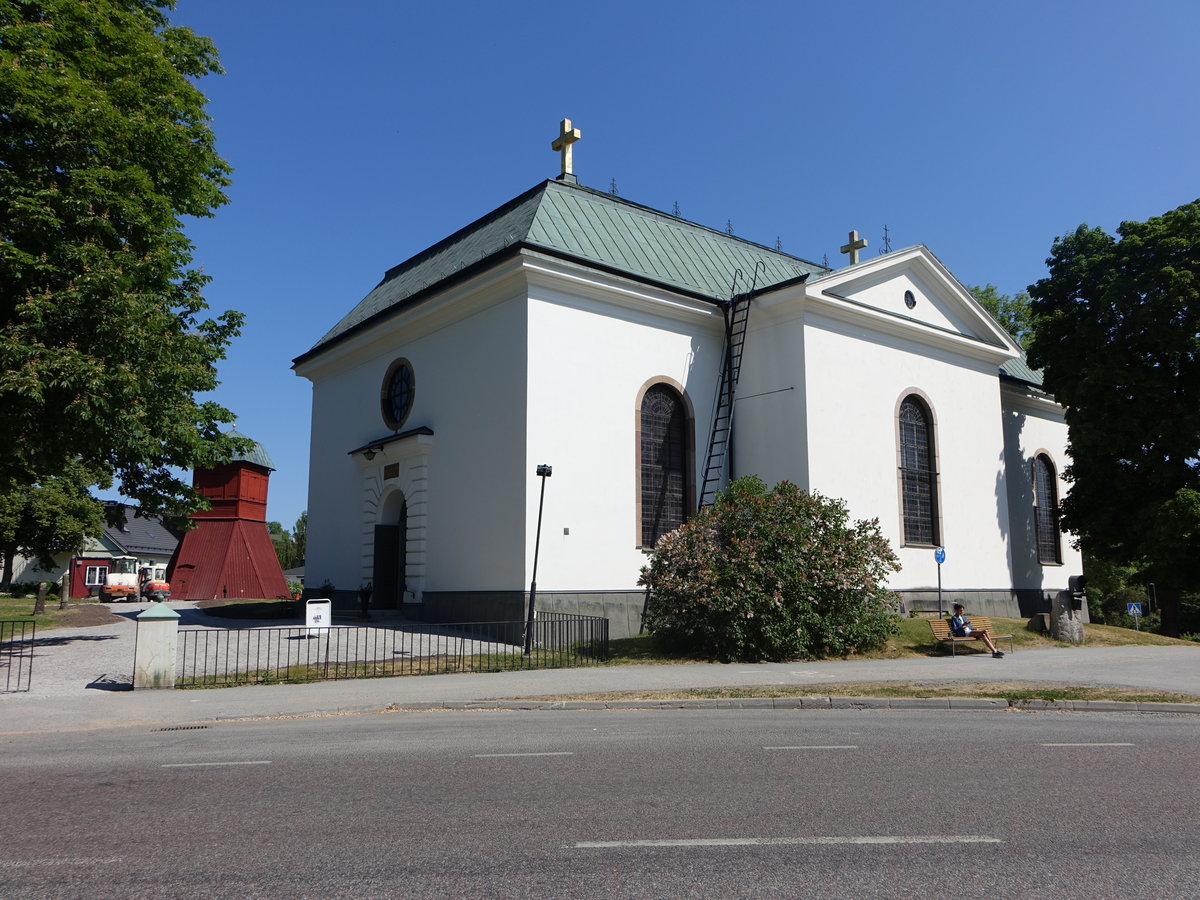 Vaxholm, Ev. Kirche, die Steinkirche wurde erbaut bis 1760 (03.06.2018)