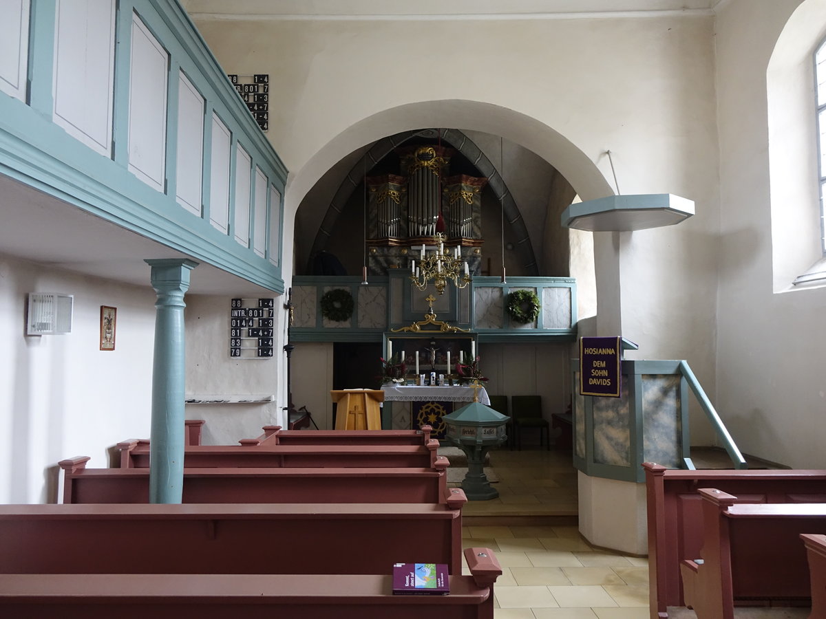 Veitsweiler, Innenraum der Ev. St. Veit Kirche (13.03.2016)