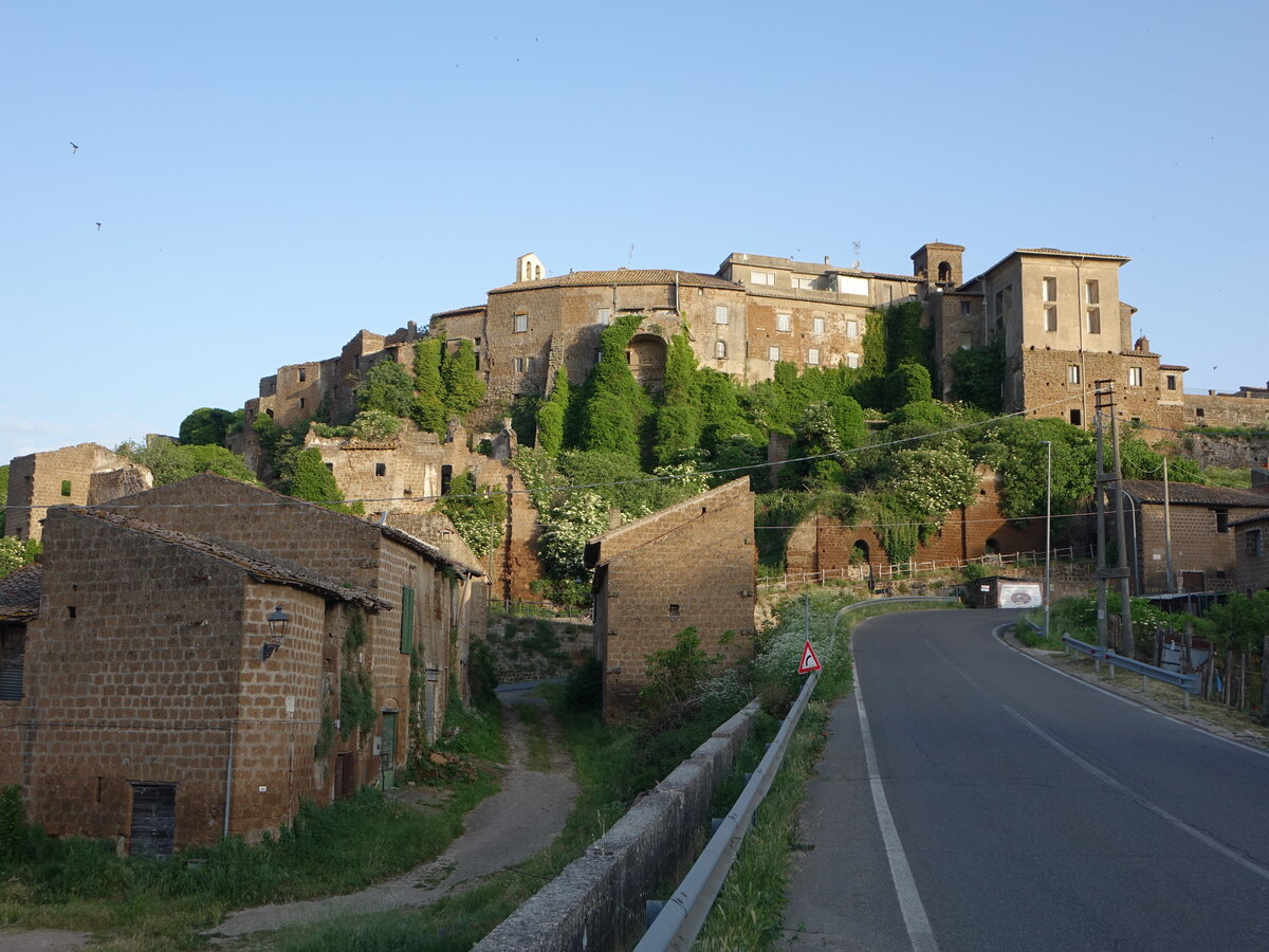 Vejano, Ausblick auf die Altstadt mit St. Maria Assunta Kirche (24.05.2022)