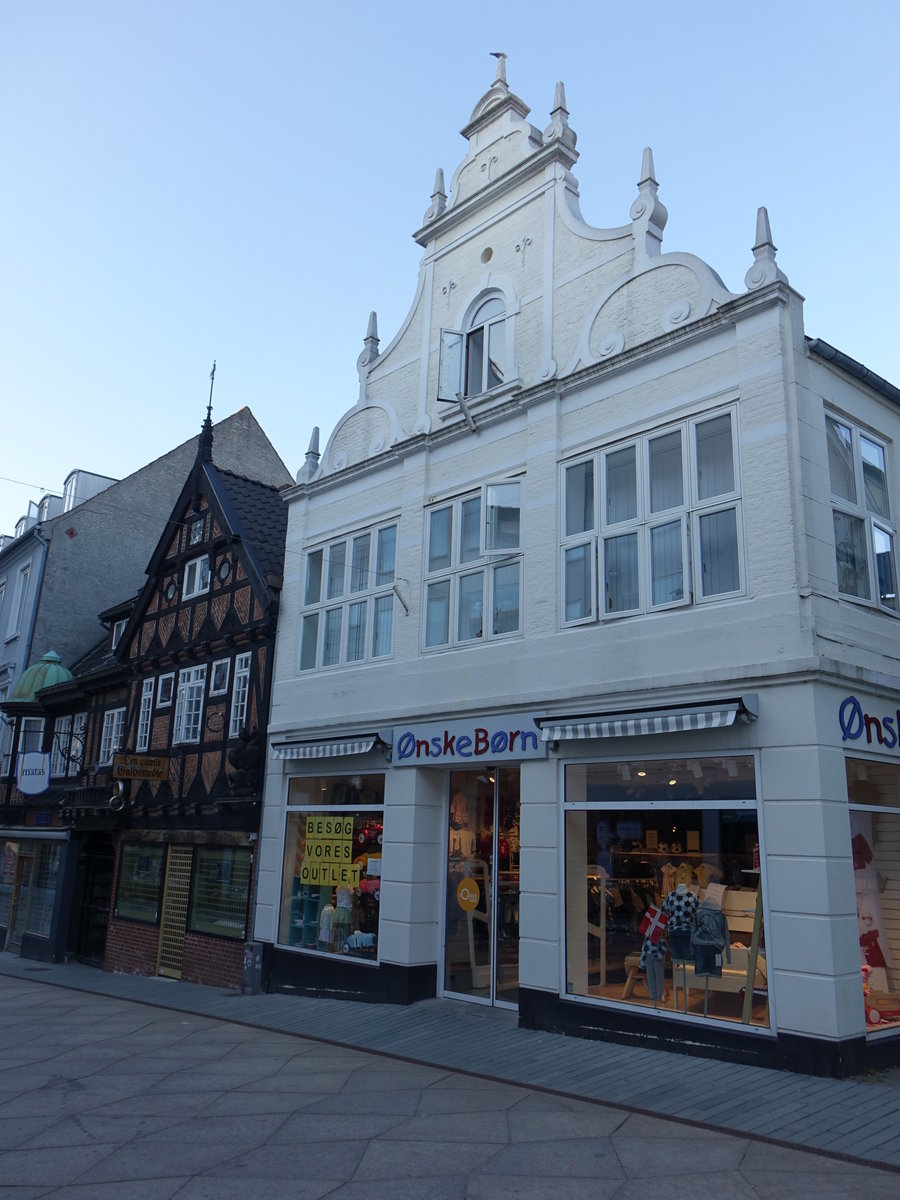 Vejle, historische Gebude in der Torvegade (06.06.2018)