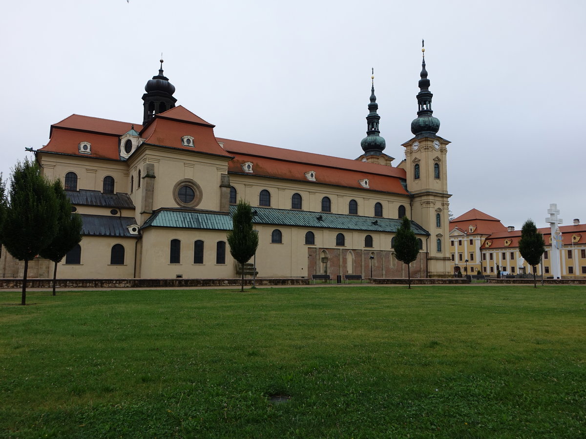 Velehrad / Welehrad, Basilika Mari Himmelfahrt und St. Kyrill und Method, erbaut im 17. Jahrhundert durch Giovanni Pietro Tencalla (04.08.2020)