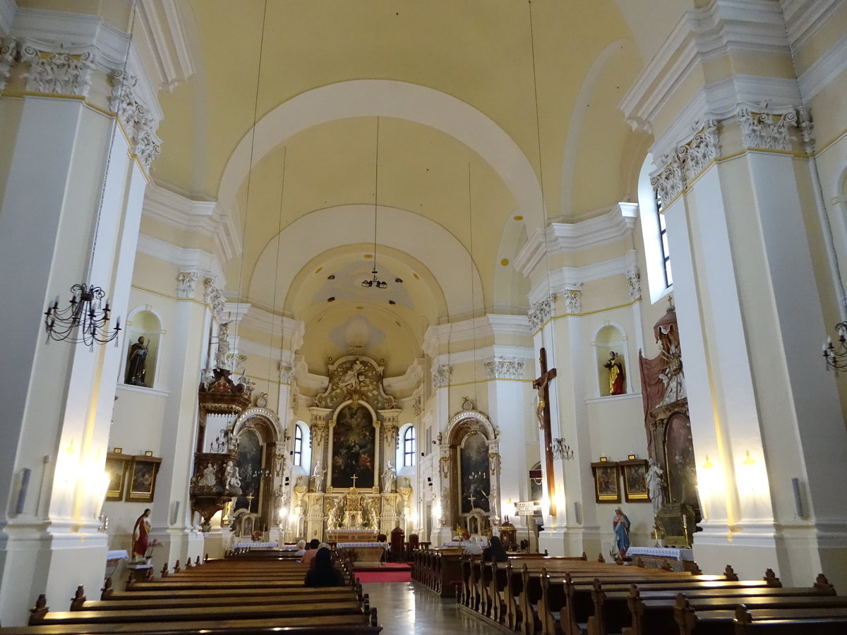 Velke Levare / Groschtzen, Innenraum der Maria Himmelfahrt Kirche (05.08.2020)