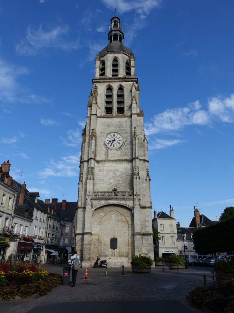 Vendome, Turm Saint-Martin am Place St. Martin (18.07.2015)