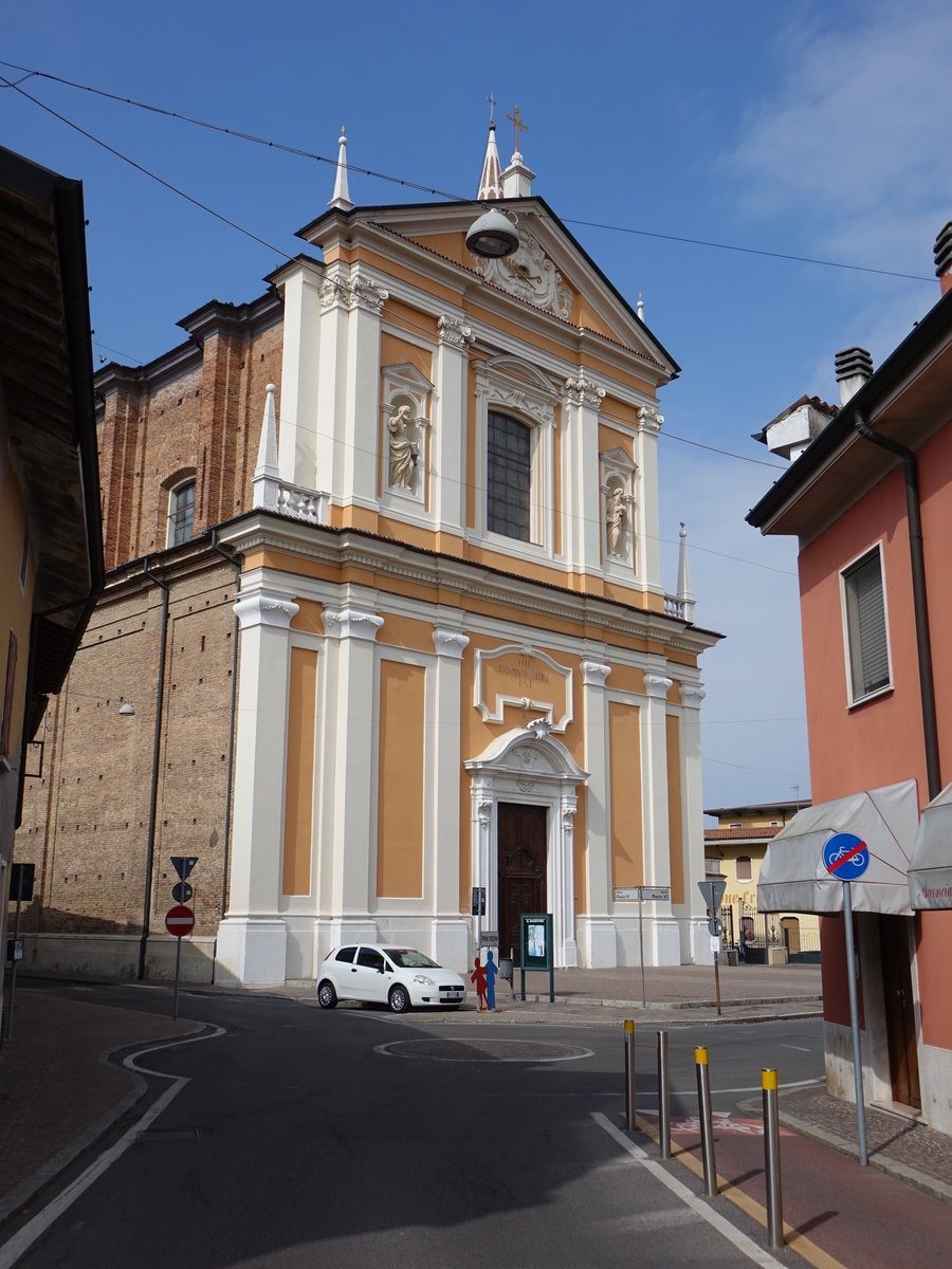 Verolavecchia, Pfarrkirche St. Peter und Paul, erbaut bis 1753 durch Domenico Prandini (30.09.2018)