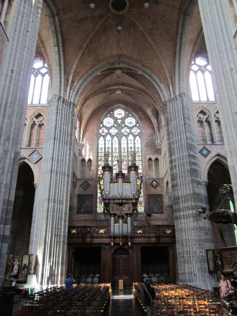 Veurne, Orgel in der gotischen St. Walburga Kirche (02.07.2014)