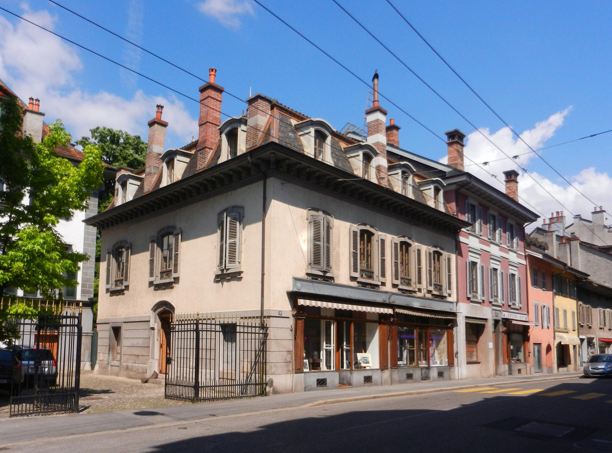 Vevey, alte Gebude an der Rue d’Italie - 31.05.2014